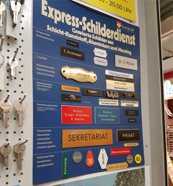 Schilder aller Art Tür-, und Briefkastenschilder